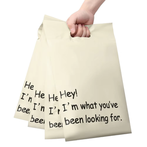 Shipping Bag With Handle Transparent Clear Pvc Ready To Ship Custom Logo Recycled Black Courier For Clothing Sports Hunting - Product Image 1