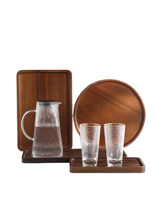 Nuevo producto Idea 2025 Plato de café y <span class=keywords><strong>té</strong></span> Plato de bambú para destete Platos de madera ecológicos - Product Image 4