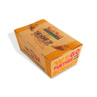 Cajas de embalaje de comida rápida desechables de pollo frito con logotipo personalizado a granel para negocios