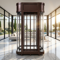 Hızlı Teslimat Villa Asansörü Kat Kapısı Cam Panel Sessiz Kapanış Kaliteli Ev Asansörü Parçaları