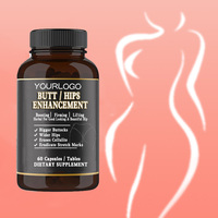 Capsules OEM Curve Quick Enhancing pour l'amélioration des fesses, complément alimentaire pour femmes adultes, capsules pour la croissance musculaire, plus volumineuses