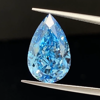 Vente chaude Fantaisie Intense Bleu Lâche CVD Diamant 5.54CT VVS2 Poire Cut Couleur Lab Grown Diamond