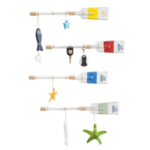 Mediterranean Style Oar <b>Wall</b> <b>Hooks</b> 40Cm Pine Wood Coat Rack For Door Or <b>Wall</b> Mounting - Product Image 4