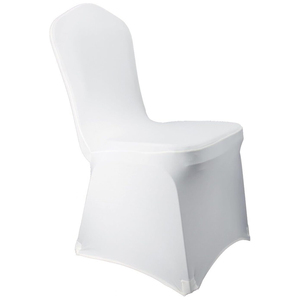 Housses de chaises de mariage extensibles en spandex blanc Scuba - Product Image 1