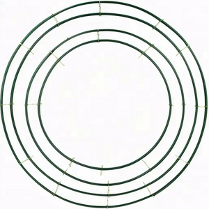 छुट्टियों के सजावटी मालवनाथ फ्रेम रिंग, छुट्टियों क्रिसमस की माल। धातु राउंड रिंग - Product Image 1