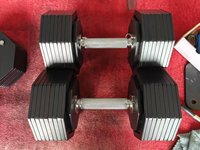 DINUO – Vente en gros usine – Ensemble d'haltères octogonaux réglables en caoutchouc de 36 kg pour la musculation à domicile et en salle de sport commerciale