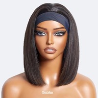 Bandeau de mode pour perruques courtes bob pour femmes, cheveux longs et raides, perruques sans colle style brésilien vietnamien, vente en gros d'usine