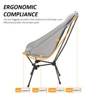 Chaise lune moderne d'extérieur en alliage d'aluminium, légère, compacte, confortable, pliable, robuste, inclinable, portable pour le camping, en tissu Oxford 600D