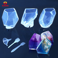 Cnqcnmi — Kit de résine époxy, moulage pour rivière, bijoux de Table, pyramide, artisanat, patte, nouvelle collection