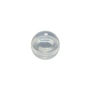 2英寸或50毫米或5厘米透明玩具胶囊球自动售货机玩具塑料PP胶囊，顶部和底部清晰