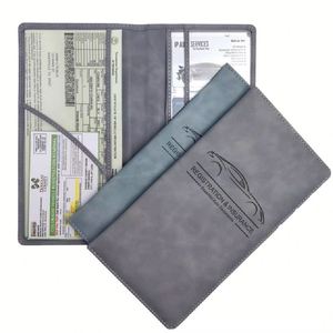 Portadocumentos para Registro e Seguro de Automóvil X418, Cartera para Documentos de Auto, Portadocumentos de Cuero PU Premium - Product Image 1