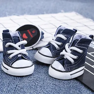 Atacado Moda pet jeans converse sapatos, cães acessórios na China