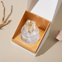 Boîte à parfum sans aimant Lionwrapack, couvercle à charnière, emballage en papier de luxe, dorure à chaud, logo personnalisé
