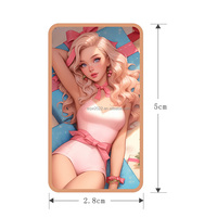 Pièce de monnaie de barre colorée de haute qualité, sexy et audacieuse, 1 AVDP oz, lingot d'anime en cuivre pur .999, à vendre