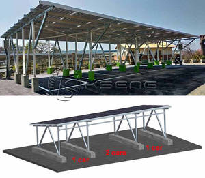 Système de montage pour carport WIFI 5G OEM Fournisseur d'or / Prix compétitif Résistant au vent Vente en gros Chine Système solaire photovoltaïque intégré - Product Image 3