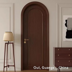 <span class=keywords><strong>Puerta</strong></span> de madera maciza de estilo francés moderno con apertura lateral <span class=keywords><strong>Puerta</strong></span> de dormitorio interior acabada para aislamiento acústico al por mayor - Product Image 4