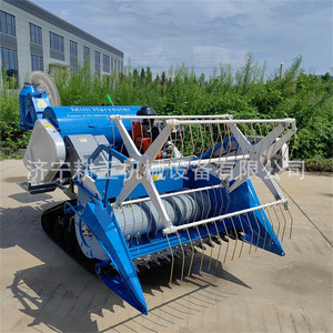 Mini-moissonneuse-batteuse 15 CV pour la récolte du riz et du blé avec transmission par engrenages et conception économe en énergie - Product Image 1