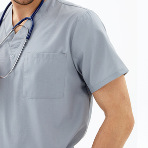 Uniformi da Infermiere Maschili Promozionali Comode in Verde, <span class=keywords><strong>Blu</strong></span> Navy e Bianco con Design Ospedaliero - Product Image 4