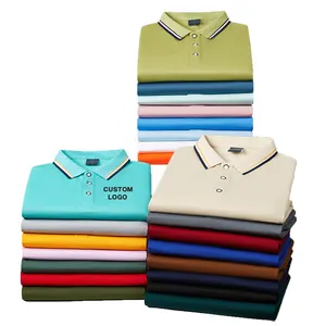 Wholesale High Quality Plain Casual Golf Customized Embroidery Logo Men's Simple Polo Shirt