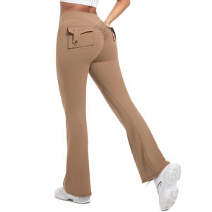 Nuovi <span class=keywords><strong>Pantaloni</strong></span> Aderenti Peach Tooling da <span class=keywords><strong>Donna</strong></span>, Leggings Yoga Tinta Unita Taglie Forti ad Asciugatura Rapida per Corsa e Fitness - Product Image 5