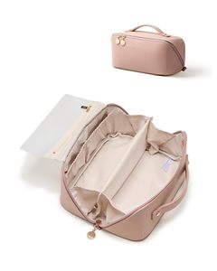 Sac à pinceaux de maquillage en cuir PU imperméable amélioré, grande capacité, organiseur de cosmétiques, utilisation professionnelle en <span class=keywords><strong>voyage</strong></span> - Product Image 2
