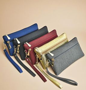 2025กระเป๋าคลัทช์มีซิปคู่อเนกประสงค์, กระเป๋าใส่เหรียญขนาดใหญ่แบบพกพากระเป๋าหนัง PU กระเป๋าสตางค์ยาวกระเป๋าใส่โทรศัพท์มือถือ - Product Image 1