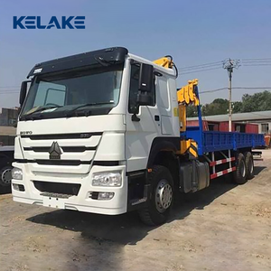 Camion grue Howo 6x4 à prix d'usine avec flèche télescopique hydraulique de 12T 360° °   Grue de levage montée sur camion de transport pour la logistique - Product Image 3