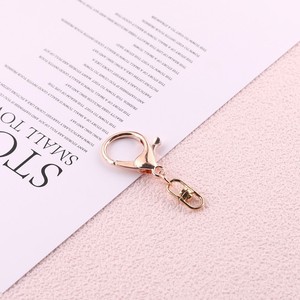 Juego de broches de langosta metálicos para llaveros, anillo plano giratorio en forma de 8 para fabricación de pulseras, en oro, blanco y oro rosa. - Product Image 3