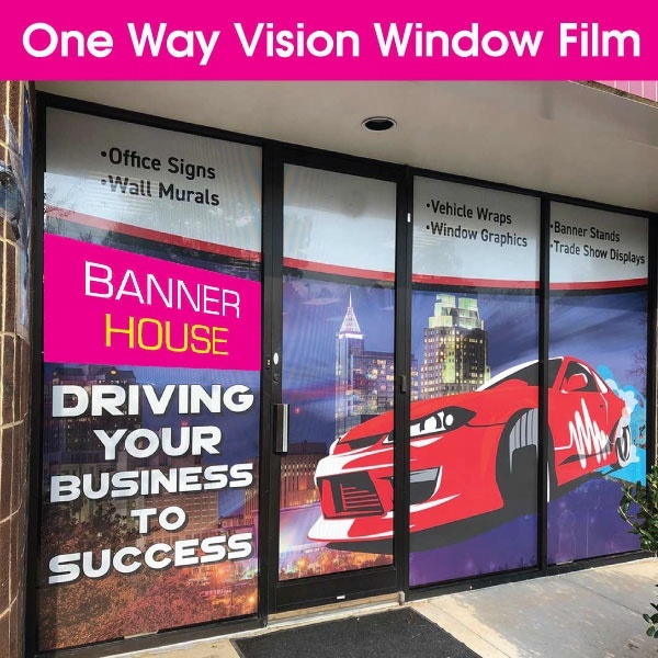 High Quality One Way Vision Perforated Vinyl Stickers Waterproof PVC Mesh Window Decals for Glass Advertising, Store Decoration