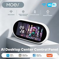 Panel de Control Central con Pantalla Táctil Tuya, Altavoz HiFi, Control por Voz con Alexa Integrada, Hub Zigbee Mesh, Control IR, MOES
