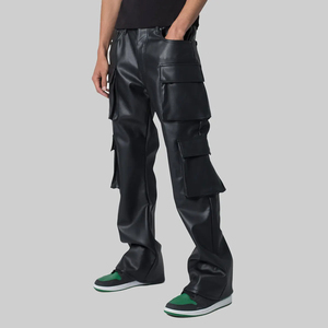 Pantalones de Cuero para Hombre Hechos en Fábrica, Venta al por Mayor, Hechos con Cuero de la Mejor Calidad - Product Image 2