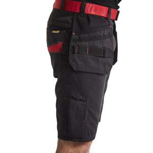 BLAKLADER - 149413309956C52 Short de service avec poches à clous Noir/Rouge-PANTALON DE TRAVAIL EAN 7330509689059 SHORT DE TRAVAIL - Product Image 4