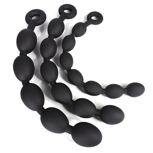 Oeuf de dragon Jouet sexuel unisexe en silicone ultra doux et épais Plug anal Vibrateur de fesses en verre avec ponte de perles Caractéristique postérieure SM - Product Image 4