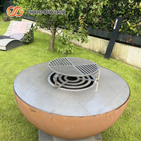 Foyer de barbecue en acier galvanisé en acier Corten extérieur rouillé Fabrication OEM