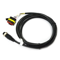 Benutzer definierte 1,5mm PVC-isolierte M12 4-polige wasserdichte 1,5mm Stecker Komplette Auto Trailer Kabelbaum Auto Automotive Electronic