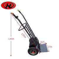 Chariot à main électrique pour le transport de marchandises avec deux roues, alimenté par batterie, chariot à main pour sacs