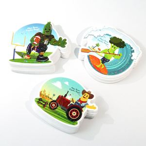 Etiquetas de Embalaje Personalizadas Resistentes al Agua y a los Rayos UV, Pegatinas Bonitas para Automóviles, Calcomanías con Logotipo, Vinilo Troquelado, Holográfico, Artesanal - Product Image 1