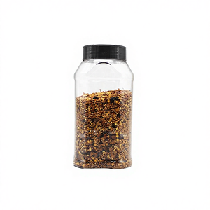 800ml for PET Plastic Screen Printed <b>Spice</b> <b>Jars</b> Bottles with Black Butterfly Flip Top Cap for Storing <b>Spice</b> and Powders - Product Image 4