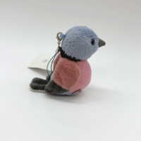 Jouets en peluche personnalisés avec logo OEM, porte-clés en peluche mignons en forme d'oiseaux, breloques de sac, fabricant de jouets en peluche animaux