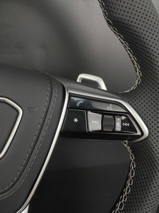 Volant de voiture en cuir perforé style <span class=keywords><strong>RS</strong></span> avec palettes de changement de vitesse pour <span class=keywords><strong>Audi</strong></span> A6L A7 C8 A4L B9 Q5 Q7 S4 S5 S6 S7 – Amélioration - Product Image 6