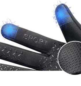 Équipement de sport d'hiver pour l'extérieur, gants de cyclisme, en velours, imperméables et antidérapants, gants tactiles pour hommes et femmes - Product Image 6