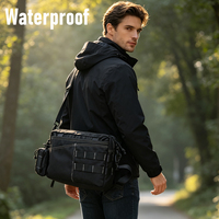 Sac à dos latéral tactique élégant de style extérieur (noir) – Vente en gros usine – Sac bandoulière – Sac de service