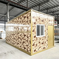 Maison conteneur préfabriquée pliable prête à être expédiée, design moderne, pour hôtel/villa/entrepôt, garantie 5 ans
