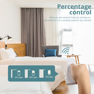Zemismart Tuya WiFi Smart Curtain Rod Tipe I Robot Roman Rod Alexa Google <span class=keywords><strong>Home</strong></span> Kontrol Suara Smart Life Motor Curtain Track - Product Image 2