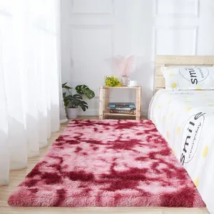 Customizable size rugs for bedroom living room fashion design polyester area rugs shaggy carpets