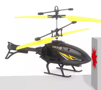 Hélicoptère volant électrique EPT 2024 avec capteur de mouvement et télécommande montre pour enfants - Prêt à voler en intérieur et en extérieur