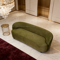 Canapé d'angle incurvé de luxe de style européen italien pour salon moderne, mobilier minimaliste de luxe pour la maison, vente en gros