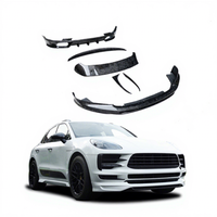 Kit carrosserie en fibre de carbone style TK 2020 pour Porsche Macan : Lame avant, jupes latérales, diffuseur arrière, aileron de toit – Modification de véhicule