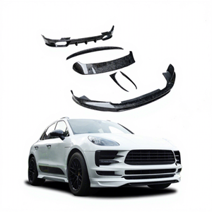 Kit carrosserie en fibre de carbone style TK 2020 pour Porsche Macan : Lame avant, jupes latérales, diffuseur arrière, aileron de toit – Modification de véhicule - Product Image 1
