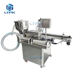 Semi Automatic Rotor Pump Small Butter Honey Yogurt Shampoo Bottle Filling Machine For Paste And Cream With Control